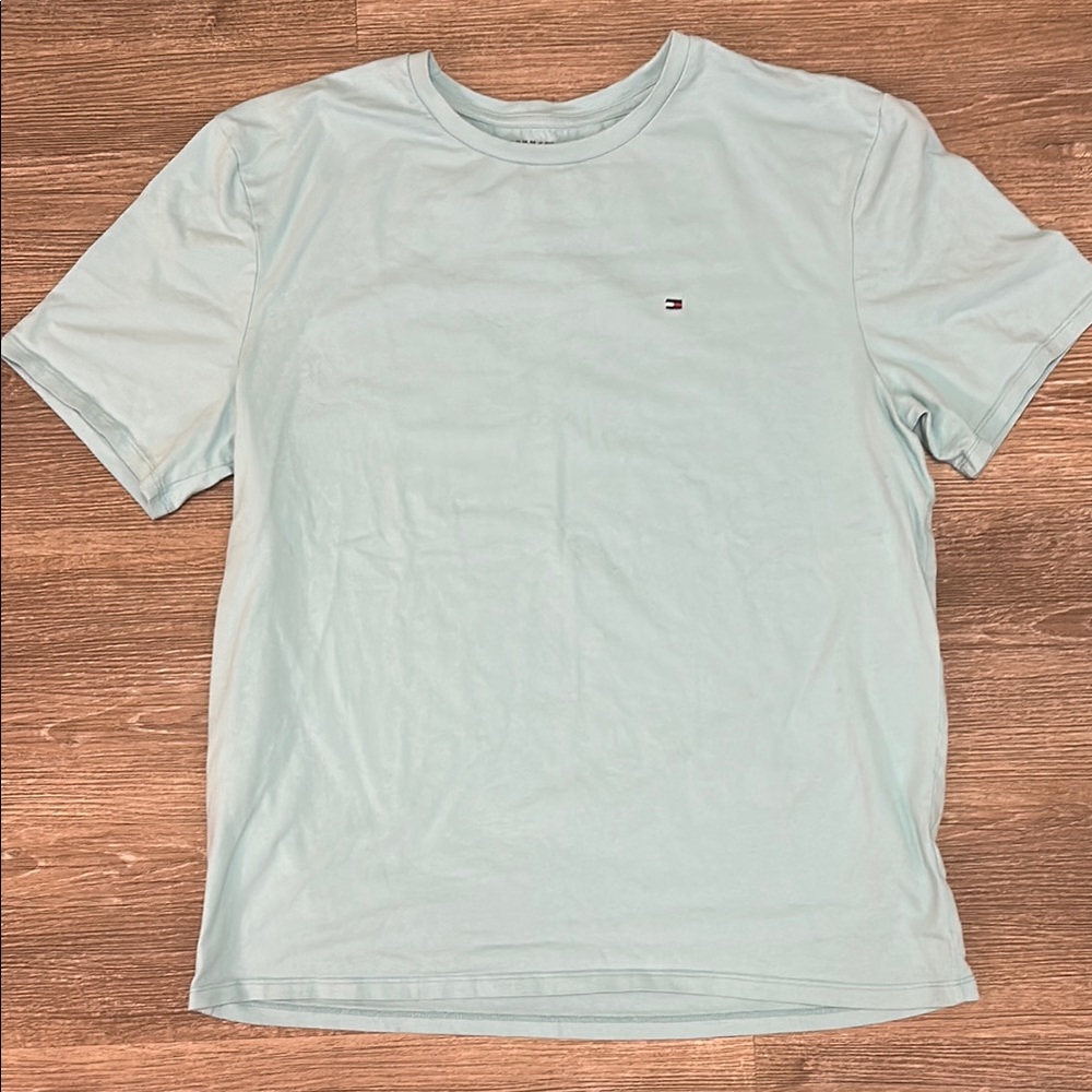 Tommy Hilfiger Men's Light Blue T-Shirt